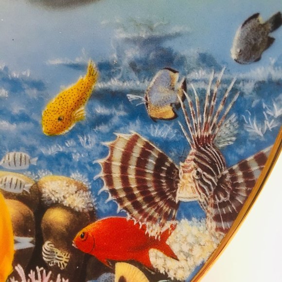 Colorful Dolphins Plate Tales of Tavarus Under the Sea Collectible Art Plate USA - Picture 3 of 7